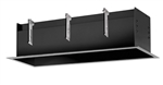 RAB MD4RTB 4 Fixture Heads Recessed Remodeler Housing, 90 CRI, 1/2" Trim Style, Black Finish