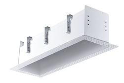 RAB MD4RTLW 4 Fixture Heads Recessed Remodeler Housing, 90 CRI, Trimless Style, White Finish