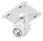 RAB MDLED1X12F-30Y-W 12W LED 1 Fixture Multi-Head Gear Tray, 3000K, 924 Lumens, 90 CRI, 30 Degree Reflector, On/Off Non-Dimming, White Tray/White Head Finish