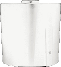 RAB MMCAP2W Metal Mighty Post Cap fits standard 2" pipe for landscape lighting, White