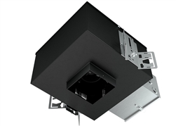 RAB NDICLED3S-15LY-CP 15W LED 3" New Construction Square Rough-In Downlight, 3000K (Warm), 80 CRI, 120-277V, Accepts Cones with Trim, Lutron Dimming, 40 - 84 lm/W Efficacy, Chicago Plenum