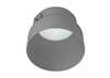 RAB NDTRIM3R50-M-TL 3" New Construction Round Trimless Module, 50 Degree Downlight, Matte Silver Finish