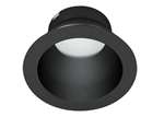 RAB NDTRIM3R80-B 3" New Construction Round Trimmed Module, 80 Degree Downlight, Black Finish