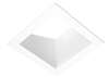 RAB NDTRIM3S40A-W 3" New Construction Square Trimmed Module, 40° Adjustable, White Finish