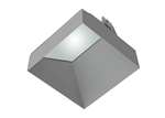 RAB NDTRIM3SW-M-TL 3" New Construction Square Trimless Module, Wall Washer, Matte Silver Finish