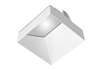 RAB NDTRIM3SW-W-TL 3" New Construction Square Trimless Module, Wall Washer, White Finish