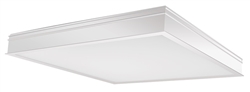 RAB PANEL2X2-34N/E2 2' x 2' Recessed LED Panel, 34 Watts, 4000K Color Temperature, 83 CRI, 120V-277V, White Finish with Battery Back Up