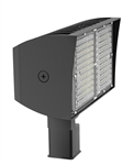 RAB PIPXL100SF/480/D10 100W LED PIPXL Floodlight, No Photocell, 5000K (Cool), 15496 Lumens, 78 CRI, 480V, 7H x 6V Beam Distribution, Slipfitter Mount, Dimmable, DLC Premium Listed, Standard Option, Bronze Finish