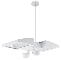 RAB PLED2X26YMS2W-BL 52W Ceiling LED LSMART with Mini Sensor, 3000K Color Temperature (Warm), Bi-Level Operation, White Finish