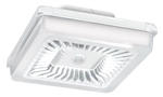 RAB PRT30W/D10/WS 30W LED PORTO Garage Light with Multi-Level Motion Sensor, 5000K (Cool), 3455 Lumens, 74 CRI, 120V-277V, Dimmable, DLC Listed, White Finish