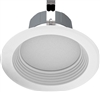 RAB R4R89FA120WB 4 inch LED Retrofit Downlight, 3500K, 714 Lumens, 92 CRI, WHite Baffle, White Trim