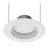 RAB R6R119FA120WB 11W 6 inch LED Retrofit Downlight, 2700K, 3000K, 3500K, 4000K, & 5000K, 922 Lumens, 92 CRI, White Baffle White Ring