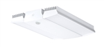 RAB RAIL150YNW/D10/WS2 150W Rail LED High Bay with Multi-Level Motion Sensor, V Hooks Mount, 3500K, 16067 Lumens, 82 CRI, 120-277V, Dimmable, DLC Listed, White Finish