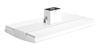 RAB RAILP185YNW/D10/WS4 185W Rail LED High Bay with Multi-Level Motion Sensor, Pendant or Surface Mount, 3500K, 20272 Lumens, 82 CRI, 120-277V, Dimmable, DLC Listed, White Finish