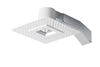 RAB RDLED2S8-WY-TLW 2" Square Remodeler LED, 9W, 3000K, 560 Lumens, 83 CRI, Wall Washer, Trimless Look, TRIAC Compatible, White Trim