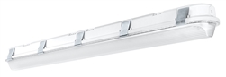 RAB SHARK4-36W/480 36W 4 foot SHARK Linear LED Washdown, No Photocell, 5000K (Cool), 4168 Lumens, 75 CRI, 480V, Standard, White Finish