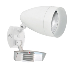 RAB STL1HBLED10W 10W LED Floodlight with Sensor, No Photocell, 5000K (Cool), 338 CRI, 120-277V, White Finish