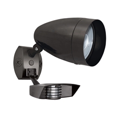 RAB STL1HBLED10Y 10W LED Floodlight with Sensor, No Photocell, 3000K (Warm), 297 CRI, 120-277V, Bronze Finish