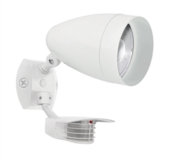 RAB STL2HBLED10YW 10W LED Floodlight with Sensor, With Photocell, 3000K (Warm), 297 CRI, 120-277V, White Finish