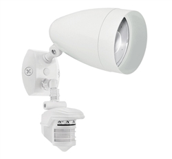 RAB STL3HBLED10YW 10W LED Floodlight with Sensor, With Photocell, 3000K (Warm), 297 CRI, 120-277V, White Finish