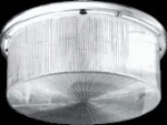 RAB VAN11F52QT Vandalproof 11" Round Fixture 52W 2 pcs. 26W ea. Compact Fluorescent (CFL) Lamp 120V-277V Clear Color