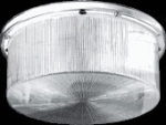 RAB VAN11I Vandalproof 11" Round Fixture 60W A-19 Type Incandescent Lamp 120V Clear Color