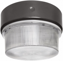 RAB VAN11S35 Vandalproof 11" Round Fixture 35W High Pressure Sodium Lamp 120V Bronze Color