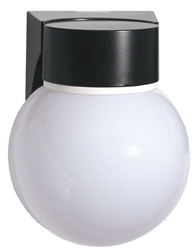 RAB VC100PB/F13 Vaporproof 13W Compact Fluorescent Lamp 120V Satin Aluminum Color with Polycarbonate Globe