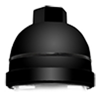 RAB VP2B Vaporproof 200W Incandescent Lamp 120V Black Color - No Glass, No Guard