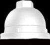 RAB VP2W Vaporproof 200W Incandescent Lamp 120V White Color - No Glass, No Guard