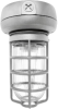 RAB VX1F26S Vaporproof 26W Compact Fluorescent Lamp 120V-277V Silver Color - With Clear Prismatic Glass and Die Cast Guard