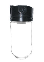 RAB VX200B Vaporproof 300W Incandescent Lamp 120V Black Color - With Soda Lime Glass, No Guard