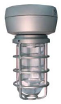 RAB VX2SH70QTB Vaporproof 70W High Pressure Sodium HID Lamp 120V-277V Black Color - With Glass Globe and Die Cast Guard