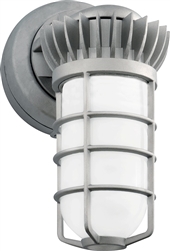 RAB VXBRLED13DG 13W LED Vaporproof Wall Mount, 5000K (Cool), 729 Lumens, 65 CRI, Natural Finish