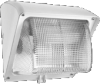 RAB WP1GF42W/PC Wallpack Glass Lens 42W Compact Fluorescent (CFL) Lamp 120V-277V White Color with Photocontrol