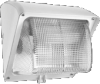 RAB WP1GSN100W/PC Wallpack Glass Lens 100W High Pressure Sodium Lamp 120V White Color with Photocontrol