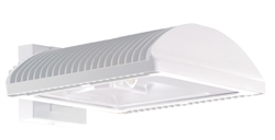 RAB WPLED2T105FXW 105W Full Cutoff LED Wallpack, Type II Light Distribution, Flat Wall Mount, No Photocell, 5000K (Cool), 10098 Lumens, 65 CRI, 120V-277V, Standard Operation, DLC Listed, White Finish