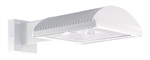 RAB WPLED2T105NW/D10/WS2 105W Full Cutoff LED Wallpack, Type II Light Distribution, Wall Mount, Multi-Level Motion Sensor, 4000K (Neutral), 8377 Lumens, 82 CRI, 120V-277V, Dimmable Operation, Not DLC Listed, White Finish