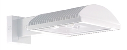 RAB WPLED2T78NW/BL 78W LED Full Cutoff Wallpack, Type II Light Distribution, Wall Mount, No Photocell, 4000K (Neutral), 6301 Lumens, 82 CRI, Bi-Level Operation, DLC Listed, White Finish