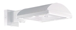 RAB WPLED2T78W/D10/WS2 78W Full Cutoff LED Wallpack with Multi-Level Motion Sensor, Type II Distribution, Wall Mount, 5100K (Cool), 7716 Lumens, 67 CRI, 120-277V, Dimmable Operation, DLC Listed, White Finish