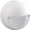 RAB WPLEDR5NW/PCS 5W Round LED Wallpack, 4000K (Neutral), 120V Swivel Photocell, 159 Lumens, 85 CRI, 120V, Not DLC Listed, White Finish