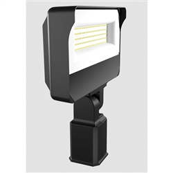 RAB X34-100LSF-840/U 87W LED Floodlight, 11000 Lumens, 4000K Color Temperature, 80CRI, Slipfitter 120-277V, Dimming, Bronze