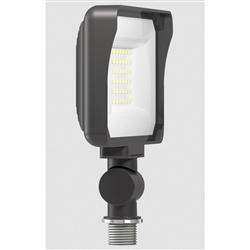RAB X34-25L/277 25W LED Floodlight, 2950 Lumens, Knuckle Mount, 277V, 5000K Color Temperature, 80 CRI, Bronze