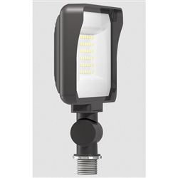 RAB X34-25L-830/277 25W LED Floodlight, 2950 Lumens, Knuckle Mount, 277V, 3000K Color Temperature, 80 CRI, Bronze