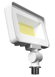 RAB X34SW 35/25/20W LED Floodlight, 2685-4677 Lumens, Knuckle Mount, 3000K/4000K/5000K Color Temperature, 120/277V, White