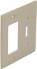 Square D Schneider Electric SLSWP2DTI Dual Cover Plate Deco/Toggle, Ivory Color