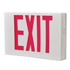 Sure Lites APX6R Thermoplastic LED Exit and Emergency Light, AC Only, No Battery, Red Letters, White Housing