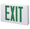 Sure Lites APX7G Thermoplastic LED Exit and Emergency Light, Nickel Cadmium Battery, Green Letters, White Housing