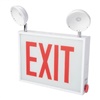 Sure Lites CHXC71 Steel LED Emergency Light Exit Sign Combo, Self-Powered, Single Face, No Arrow