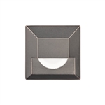 WAC Lighting 2061-27BS 2" Inground Square Step Light, 2700K Color Temperature, 85 CRI, Bronzed Stainless Steel